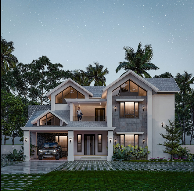 Gable Roof Family Residence by Fortify Builders & Developers