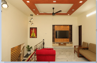Living Room Interior by Fortify Builders & Developers
